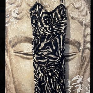 Zebra print vintage dress